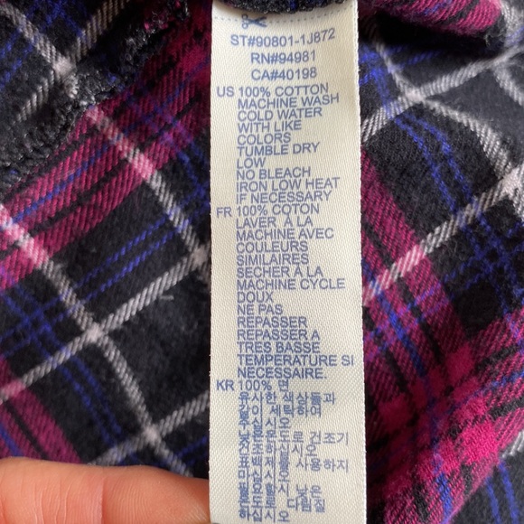 Forever 21 | Heritage 1981 Plaid Flannel Strapless Dress Sz L - Picture 6 of 6